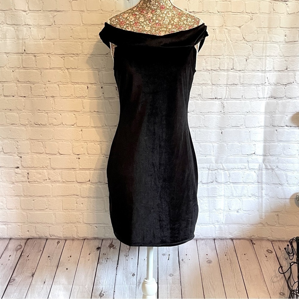 Urban Outfitters Velvet Black Dress